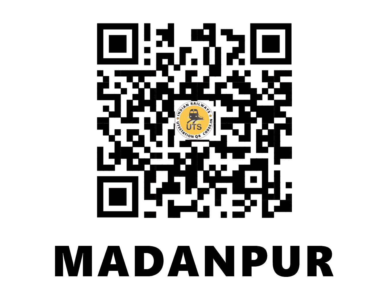 UTS QR Code for MADANPUR - MPJ (ER - WEST BENGAL)